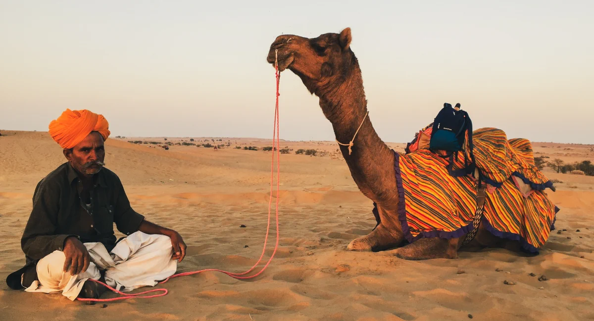 rajasthan backpacking trip camel owner